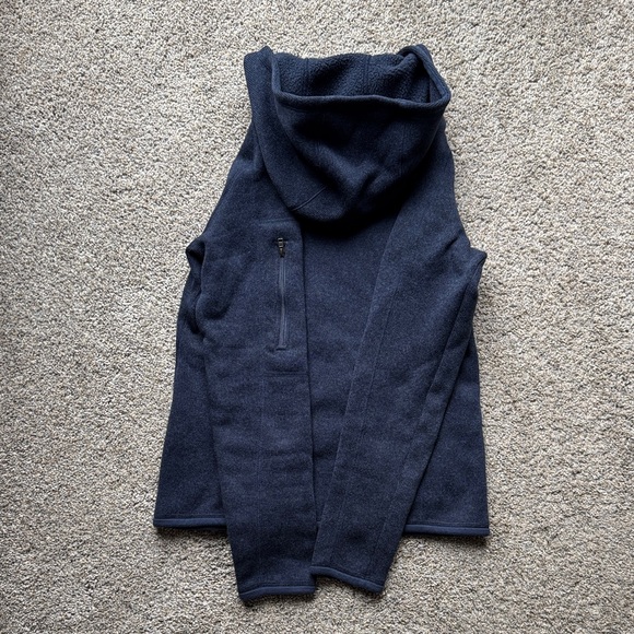 Patagonia better sweater hoodie Fleece Jacket women’s Size Small in navy - Picture 4 of 4
